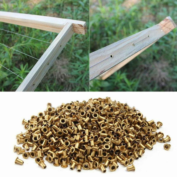 1000 Bee Frame Eyelets Brass Fittings Hive Beehive Beekeeping Beekeeper Tool Beekeeping Equipment