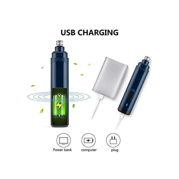 Led Light Pet Nail Grinder Dog Cat Electric Trimmer 2 Speed Rechargeable Filer Dog Grooming