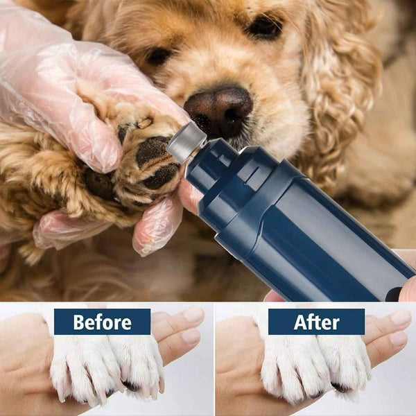 Led Light Pet Nail Grinder Dog Cat Electric Trimmer 2 Speed Rechargeable Filer Dog Grooming