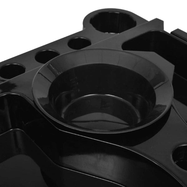 Ellie & Ruby 6 Tier Hairdressing Trolley Black 82X49x32cm Salon Colouring Rolling Cart Stylist Stations & Furniture