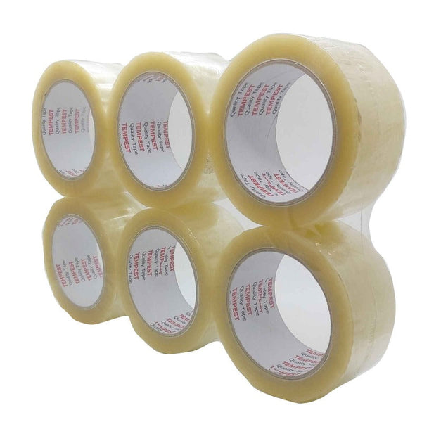 1X Clear Hotmelt Packaging Tape 48Mmx75m Heavy Duty Parcel Packing Adhesive Carton Sealing Tapes