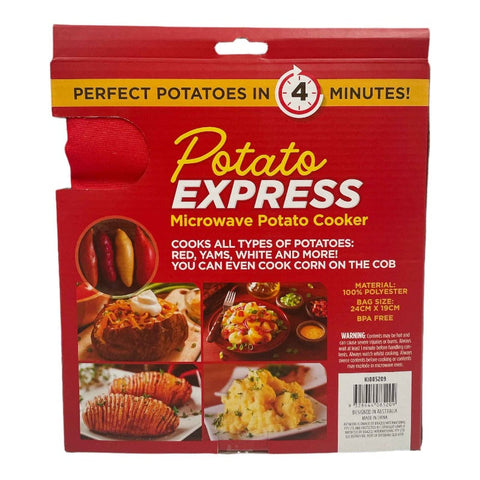 Microwave Potato Cooker - Reusable Perfect Baked Steaming Express Sleeve