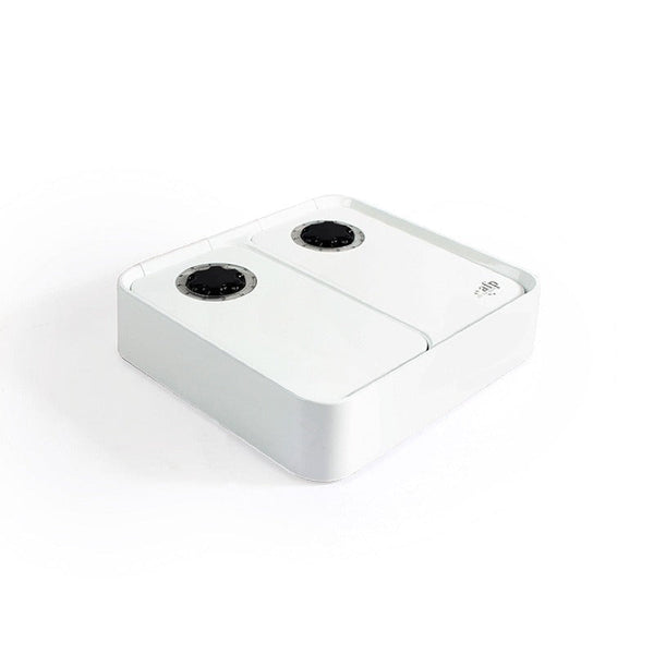 All For Paws 2X300ml Pet Double Timed Feeder Dog Cat Puppy Kitten Mealtime Food Station Dishes Feeders & Fountains