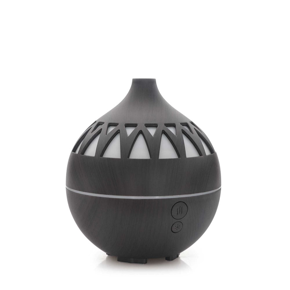 Orku Essential Oil Aroma Diffuser 180Ml Usb Led Dark Wood Mist Humidifier Diffusers