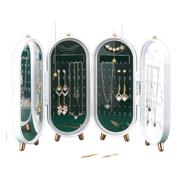 Veile Studios Jewellery Display Case Mirror Makeup Storage Container Cosmetic Box Storage & Display