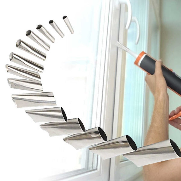 Tooleroo 14Pc Stainless Steel Caulking Nozzles Sealant Applicator Accessory Set Other Hand Tools