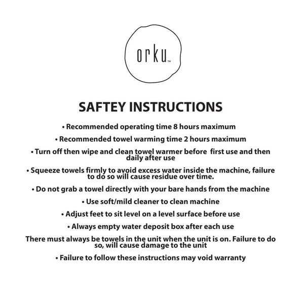 Orku 5L Black Electric Hand Towel Warmer Mini Uv Steriliser Cabinet Hot Sanitiser Sterilisers & Towel Warmers