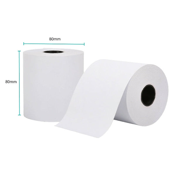 Tooleroo 10X Thermal Paper Rolls 80X80mm 47.5M Register Eftpos Pos Receipt Bulk Paper Products