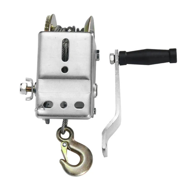 Social Hike 1200Lb Manual Hand Winch Steel Wire Boat Jet Ski Marine Trailer Crank 500Kg Tow Bars & Winches