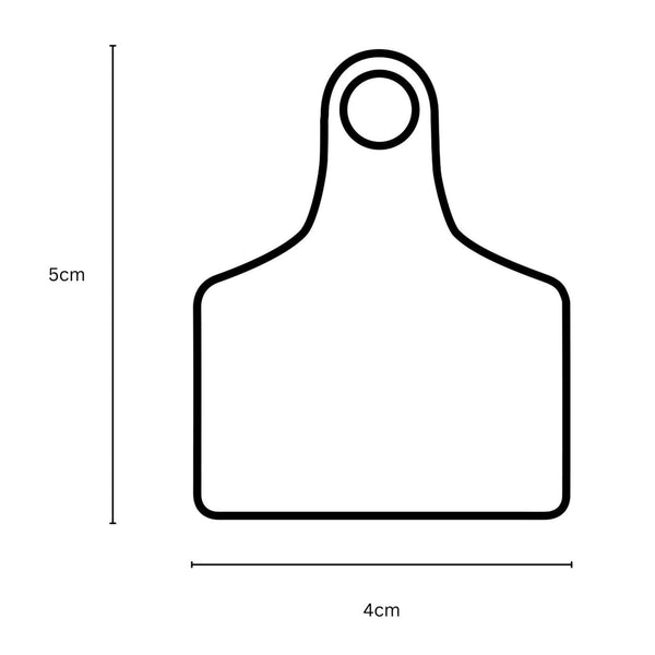 1 100 Cattle Number Ear Tags 5X4cm Set Small White Pig Goat Livestock Label Livestock Ear Tags