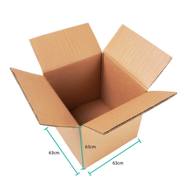 Tooleroo 8X Cardboard Boxes 63X63x63cm Large Heavy Duty Strong Moving Packing Carton Shipping & Moving Boxes