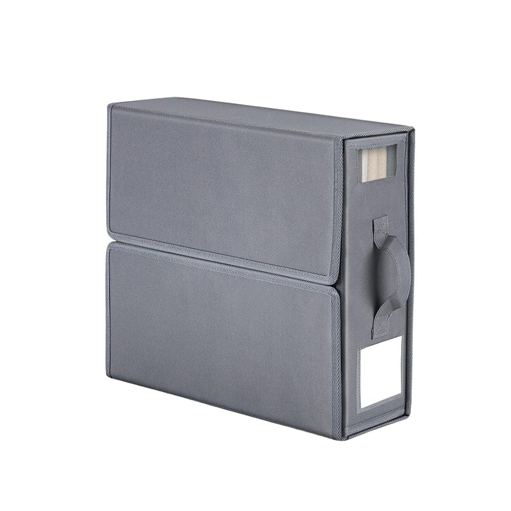 1X Kitchee Foldable Bed Sheet Storage Box – Linen & Closet Organiser Grey Storage Boxes