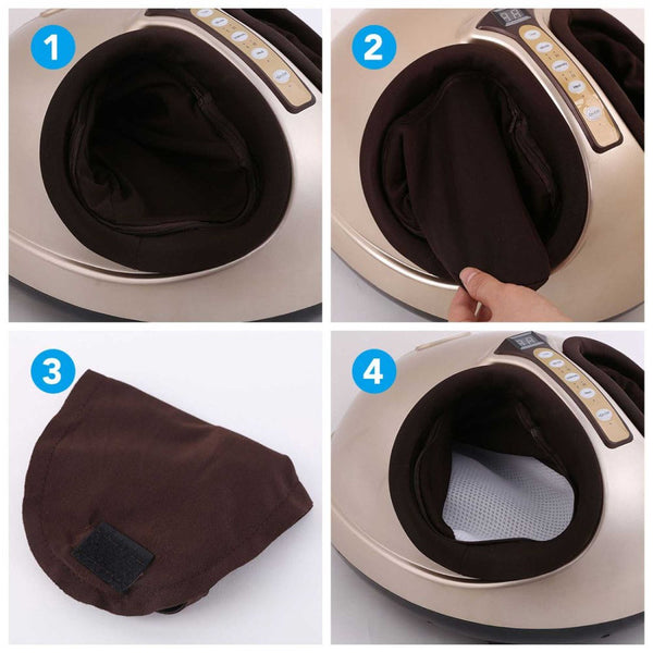 Orku Foot Massager Machine Gold 3D Shiatsu Heat Kneading Pressing Relax Home Massagers