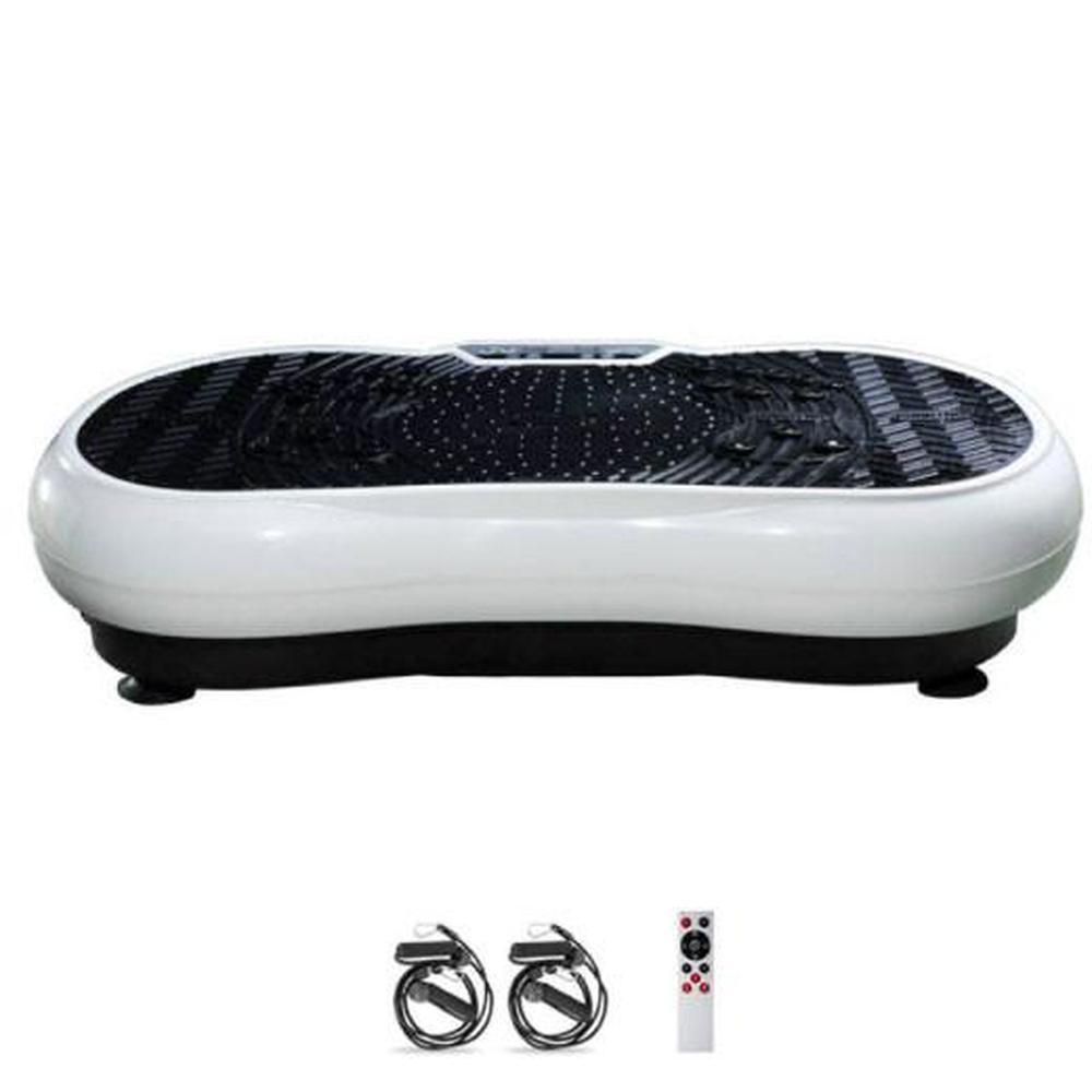 Eilison White Vibration Machine Platform Exercise Vibrating Plate Whole Body Workout Vibration Machines