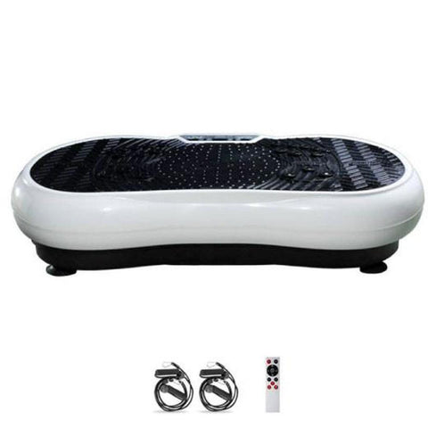 Eilison White Vibration Machine Platform Exercise Vibrating Plate Whole Body Workout Vibration Machines