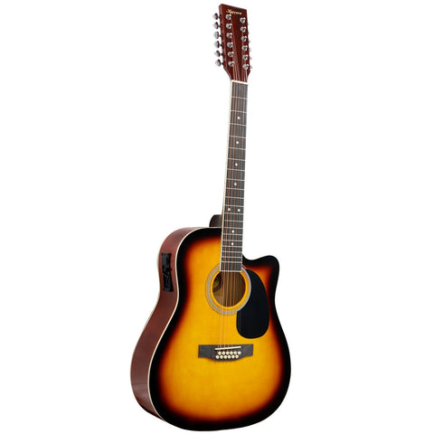 Karrera Acoustic Guitar 12-String With Eq Sunburst