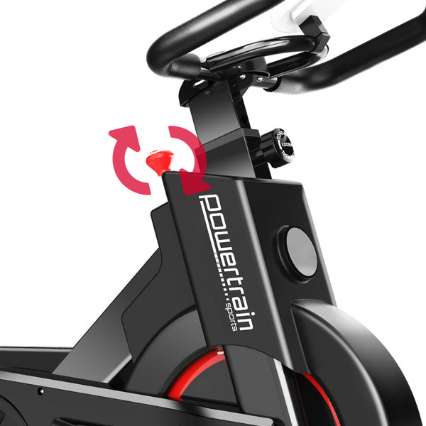 Powertrain Is-500 Heavy-Duty Exercise Spin Bike Electroplated Black