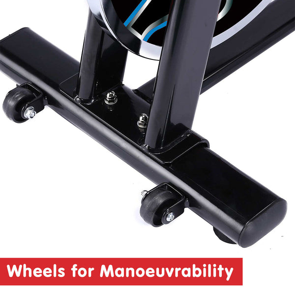 Powertrain Rx 600 Exercise Spin Bike Cardio Cycle Blue Exercise Bikes