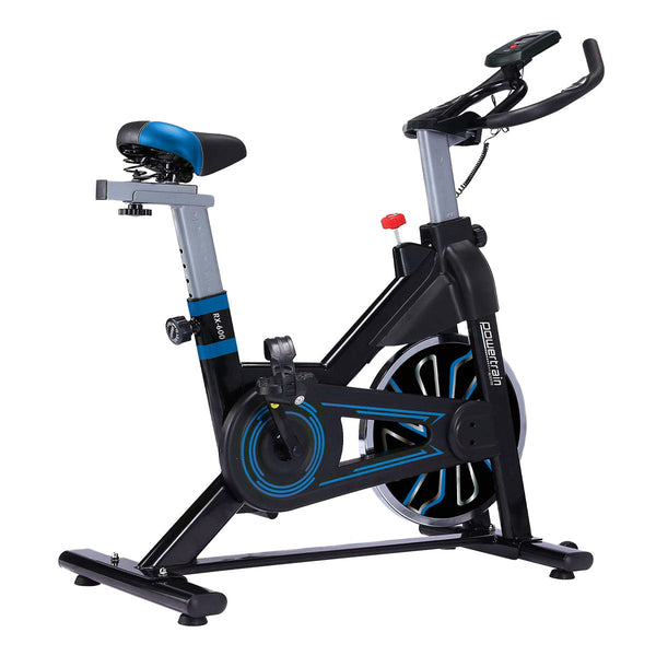 Powertrain Rx 600 Exercise Spin Bike Cardio Cycle Blue Exercise Bikes