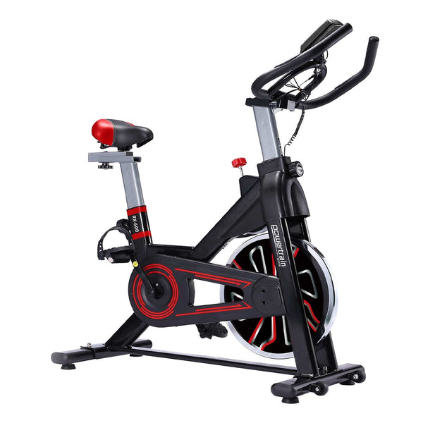 Powertrain Rx 600 Exercise Spin Bike Cardio Cycle Red Exercise Bikes
