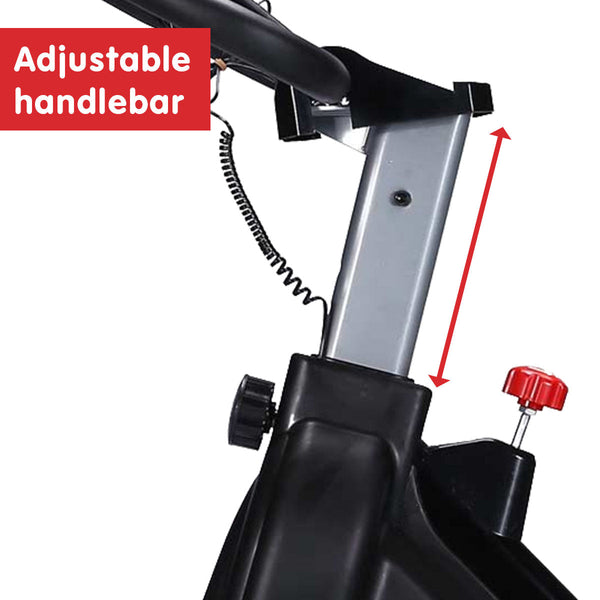 Powertrain Rx 600 Exercise Spin Bike Cardio Cycle Red Exercise Bikes