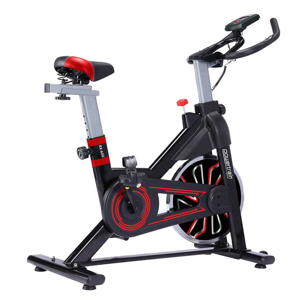 Powertrain Rx 600 Exercise Spin Bike Cardio Cycle Red Exercise Bikes