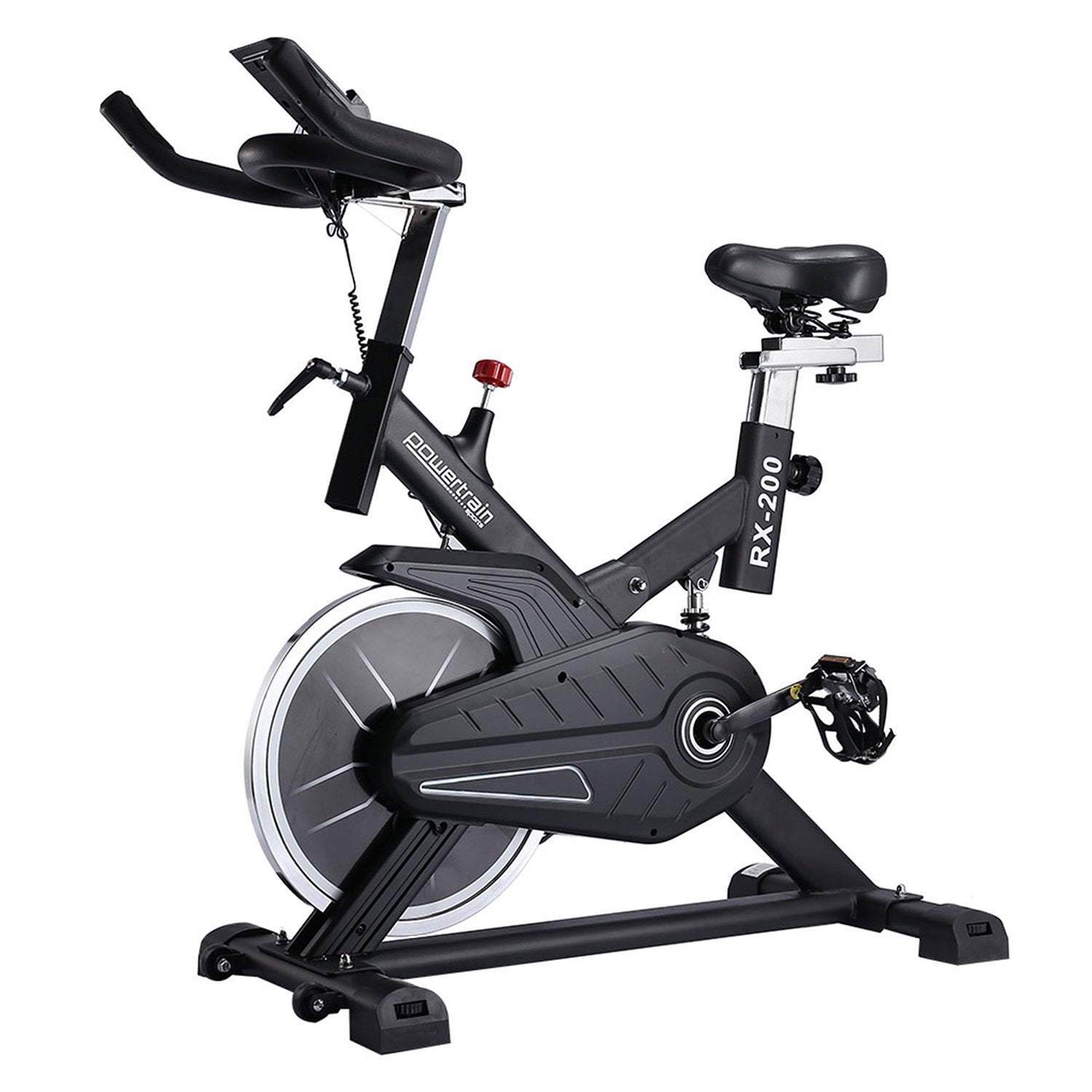 Powertrain Rx 200 Exercise Spin Bike Cardio Cycling Black Exercise Bikes