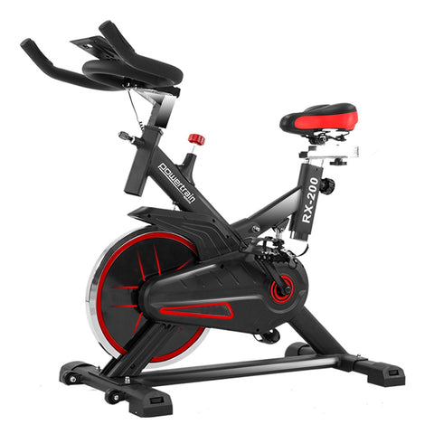 Powertrain Rx 200 Exercise Spin Bike Cardio Cycling Red Exercise Bikes