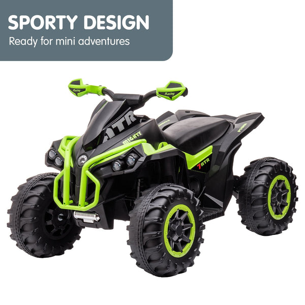 Kahuna Gts99 Kids Electric Ride On Quad Bike Toy Atv 50W Green Kids Ride On Toys