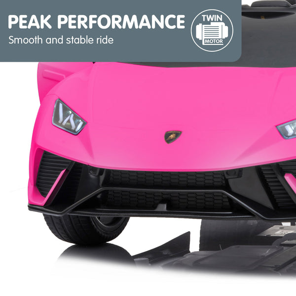 Kahuna Lamborghini Performante Kids Electric Ride On Car Remote Control - Pink