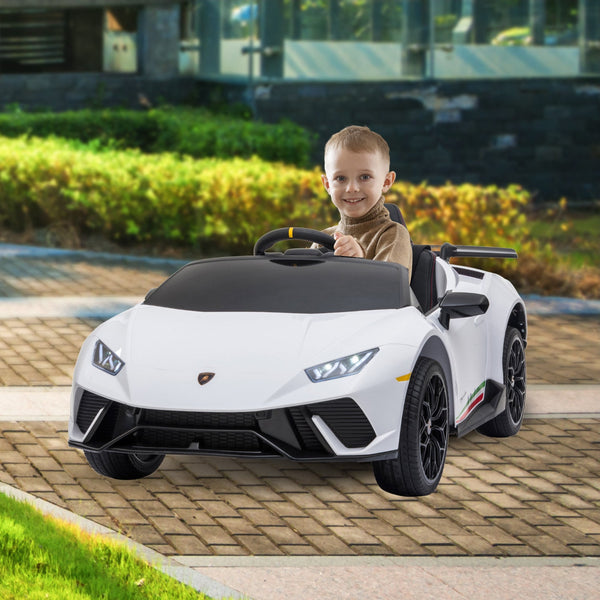 Kahuna Lamborghini Performante Kids Electric Ride On Car Remote Control - White