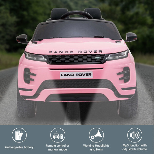 Kahuna Land Rover Licensed Kids Electric Ride On Car Remote Control Pink Kids Ride On Toys