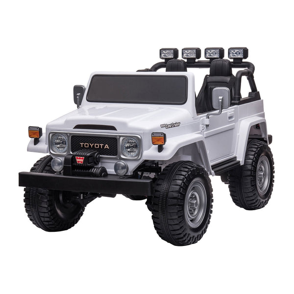 Kahuna Licensed Toyota Fj 40 Kids Ride On Electric Car 80W White Kids Ride On Toys