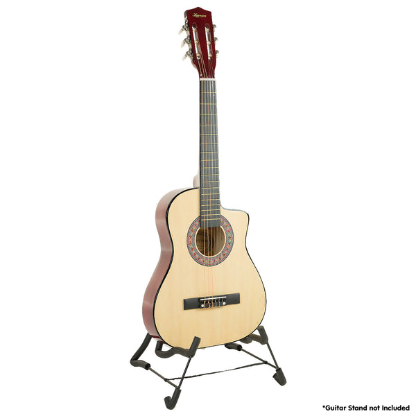 Karrera 38In Cutaway Acoustic Guitar With Bag - Natural
