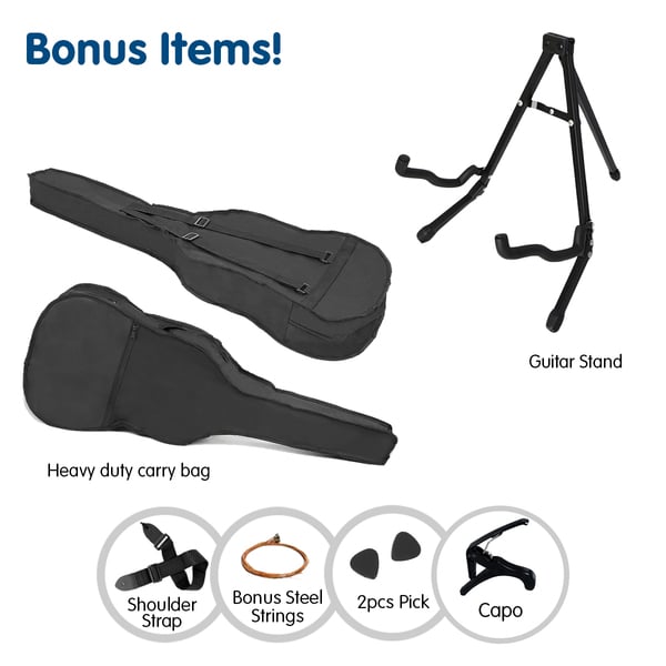 Acoustic Guitars Karrera 38In Pro Cutaway Acoustic Guitar With Bag Red Burst