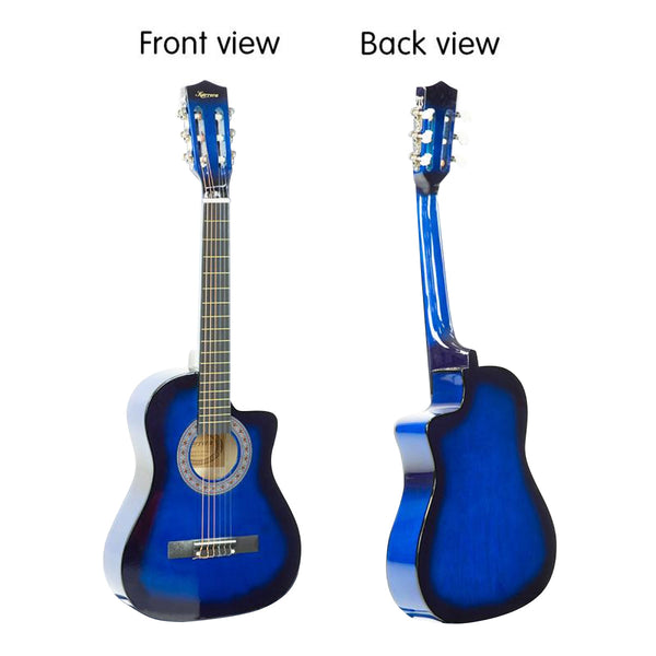 Karrera 38In Cutaway Acoustic Guitar With Bag - Blue Burst