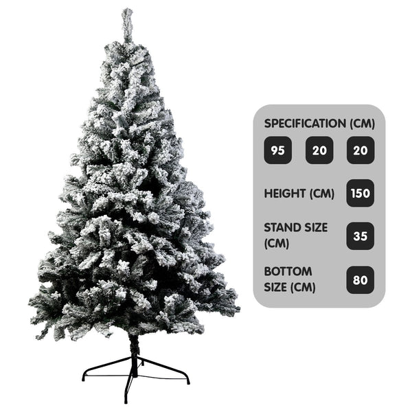Christabelle Snow-Tipped Artificial Christmas Tree 1.5M 550 Tips