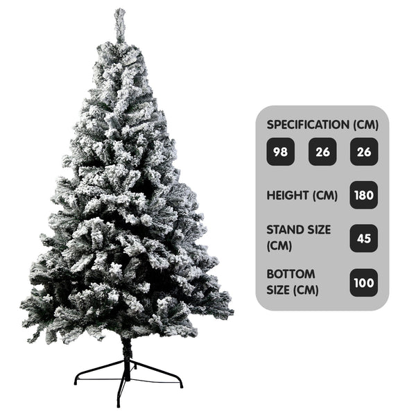 Christabelle Snow-Tipped Artificial Christmas Tree 1.8M 850 Tips