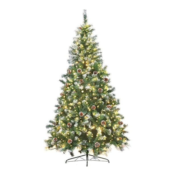 Christabelle 2.7M Pre Lit Led Christmas Tree Decor With Pine Cones Xmas Decorations Seasonal Decorations