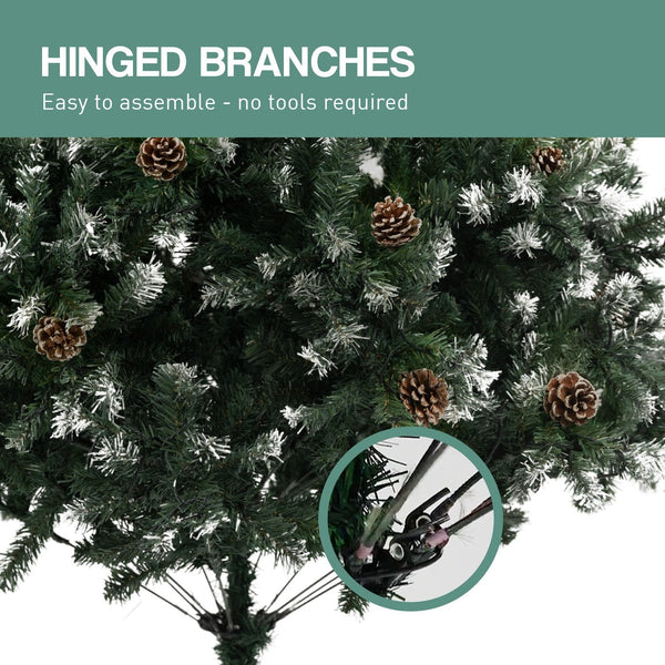 Christabelle 2.7M Pre Lit Led Christmas Tree Decor With Pine Cones Xmas Decorations Seasonal Decorations