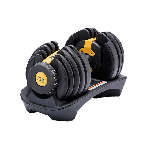 Powertrain 1X 24Kg Adjustable Home Gym Dumbbell - Gold