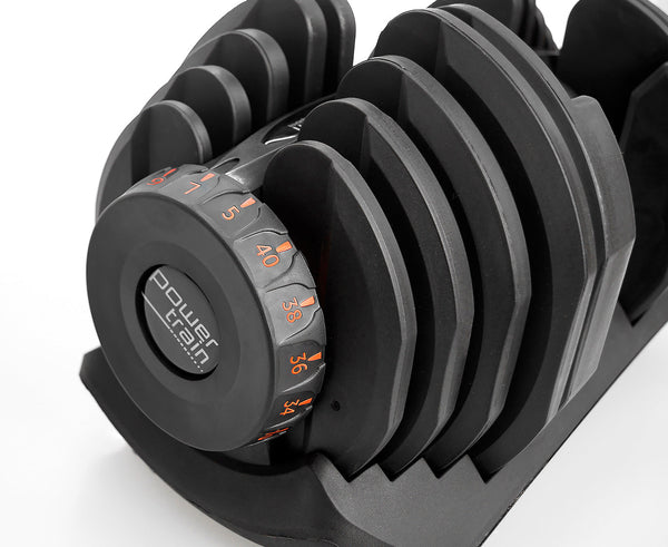Powertrain 2X 40Kg With Stand Dumbbells