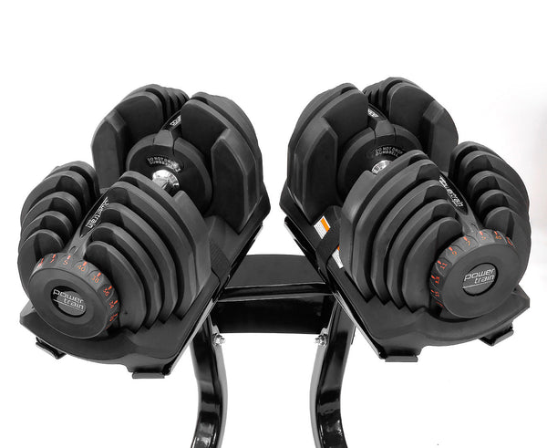 Powertrain 2X 40Kg With Stand Dumbbells