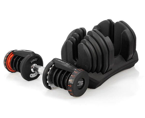 Powertrain 2X 40Kg With Stand Dumbbells