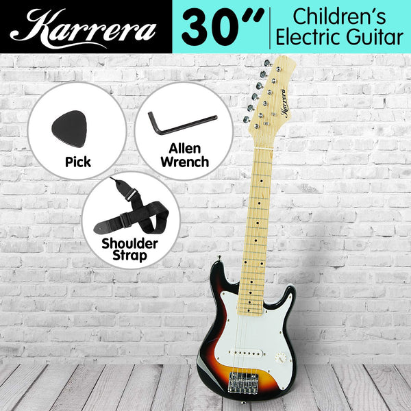 Electric Guitars Karrera Childrens Electric Guitar Kids Sunburst