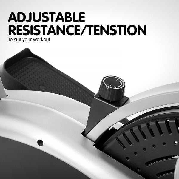 Powertrain 3 In 1 Elliptical Cross Trainer Exercise Bike With Resistance Bands Elliptical Trainers