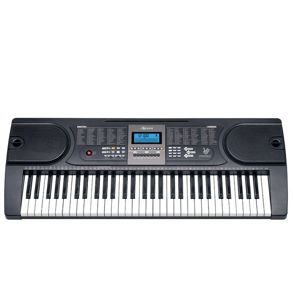 Karrera 61 Keys Electronic Keyboard Piano With Stand Black Electronic Keyboards