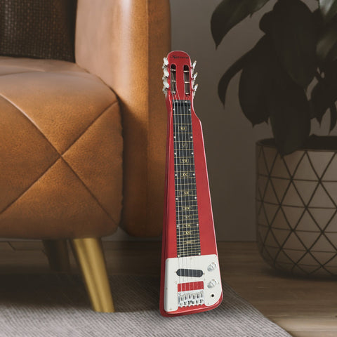 Karrera 6-String Steel Lap Guitar Metallic Red