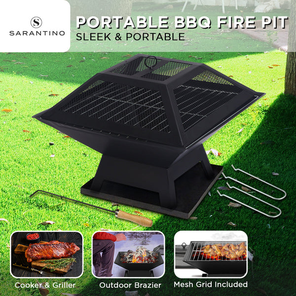 Wallaroo Outdoor Fire Pit For Bbq Grilling Cooking Camping Fire Pits