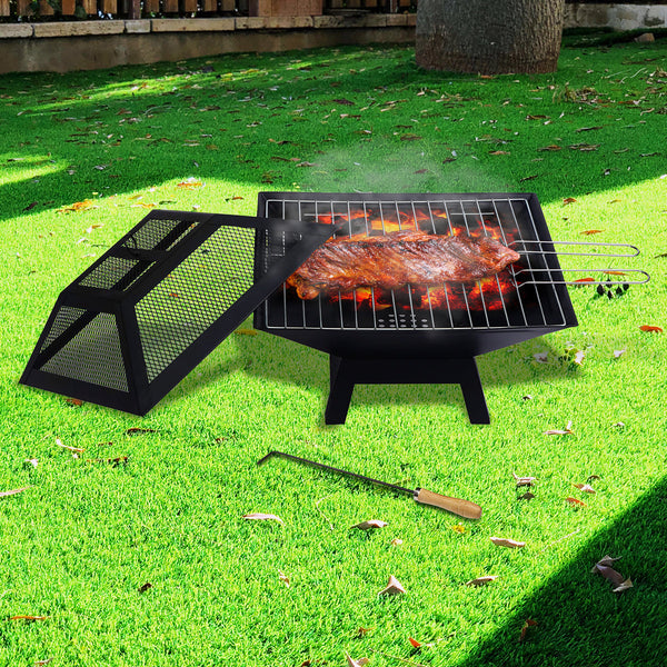 Wallaroo Outdoor Fire Pit For Bbq Grilling Cooking Camping Fire Pits